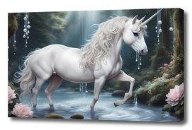 Unicorn with shimmering