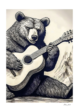 Bear Guitar Art