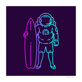 Surfing Astronaut
