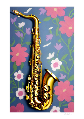 Saxophone floral