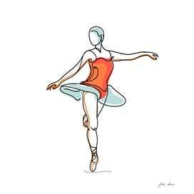 ballerina lines abstract