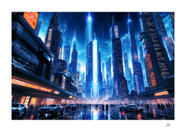 Futuristic Cyberpunk City