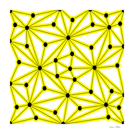 Abstract geometric pattern - yellow