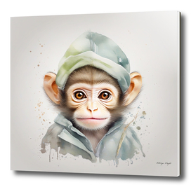 Cute baby monkey