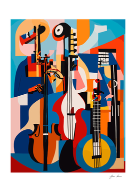 jazz musicians abstract