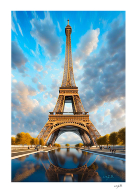 Reflecting on Eiffel Tower