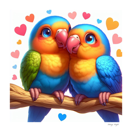 Parrot of Lovebirds