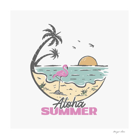 Aloha Summer Flamingo