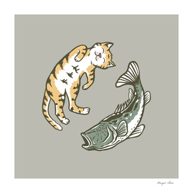 Cat Fish Yin Yang