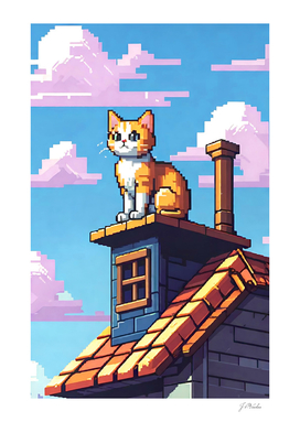 Pixel Art - City Cat