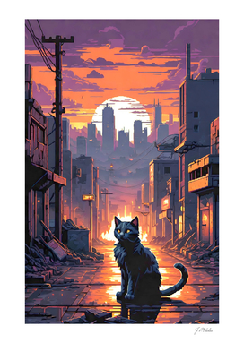 Pixel Art - Apocalypse Cat