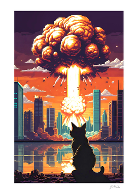 Pixel Art - City Cats (War)