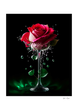 Orchid rose liquid dance