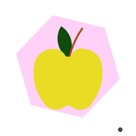 Yellow Apple Background