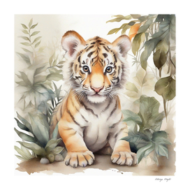 Tiger cub in Jungle