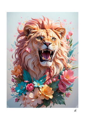 Floral Lion