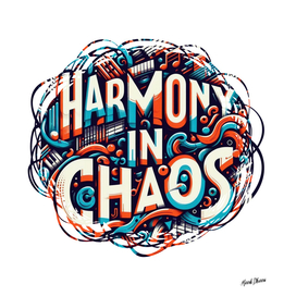 Harmony in Chaos - Music Themed Typography