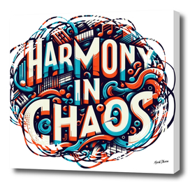 Harmony in Chaos - Music Themed Typography