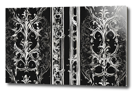 Black and white gothic patterns