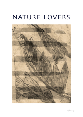 nature lovers - sepia