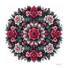 Mandala of roses
