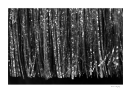 Holographic Silver Gray Tinsel Glam #1 #wall #art