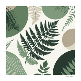 Scandinavian style, Green fern