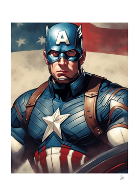 Captain America Digital Art