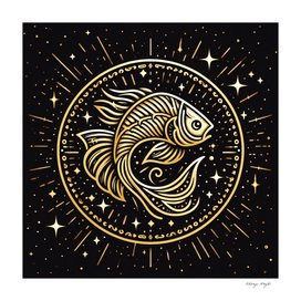 A Zodiac symbol, Fish