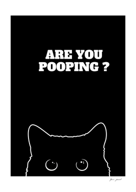 Black Cat Are You Pooping 2