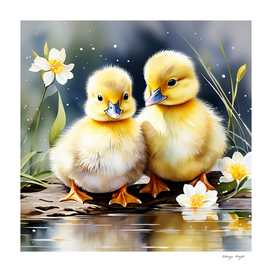 Pair of ducklings