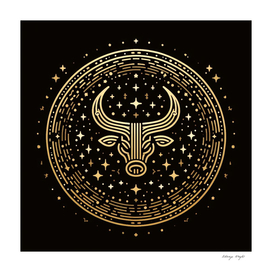 A Zodiac symbol, Taurus