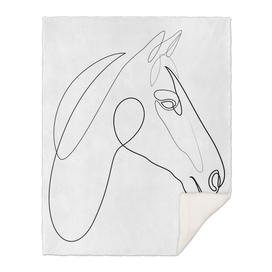 One line horse - H3