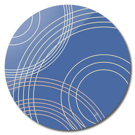 Circles on blue background