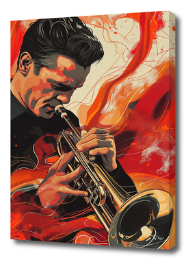 Chet Baker, Magical Jazz, music poster