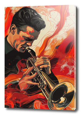Chet Baker, Magical Jazz, music poster