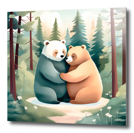Illustrate, Two Bears