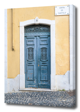 The blue door nr. 2, Lisbon, Portugal - travel photography