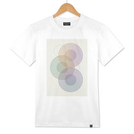 Smooth colors circles geometric composition