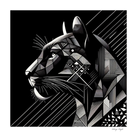 Geometric Art, Black Panther