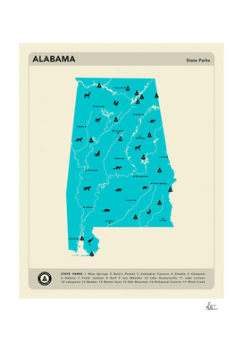 Alabama Parks - Blue