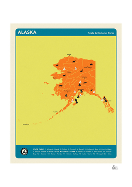 Alaska Parks - Orange