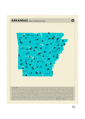Arkansas Parks - Blue