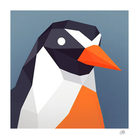 Low poly penguin
