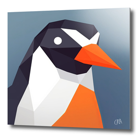Low poly penguin