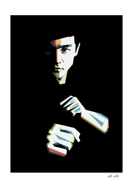 Bruce Lee in wpap art