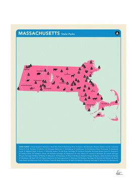 Massachusetts Parks - Pink