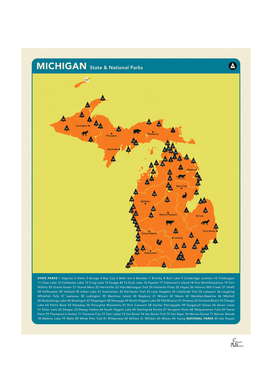 Michigan Parks - Orange