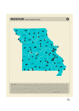 Missouri Parks - Blue