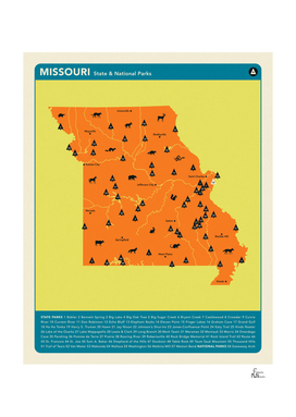Missouri Parks - Orange